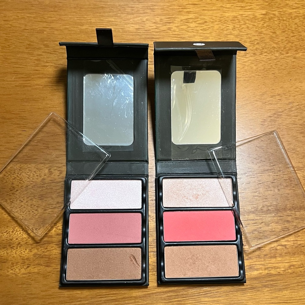Viseart Theory Ablaze & Enamored face trio (blush,bronzer,highlight) set